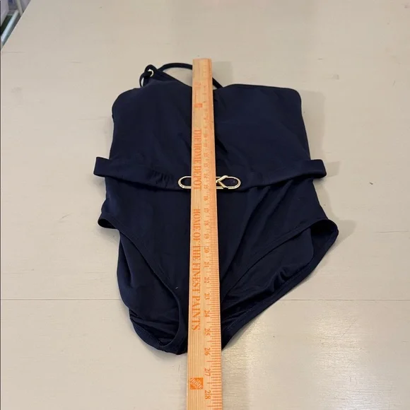 Michael Michael Kors Women's Embellished One-Shoulder One-Piece Size 12 - Picture 3 of 8